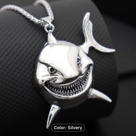 COPY - Silver Shark Pendant Necklace - Picture 1 of 6